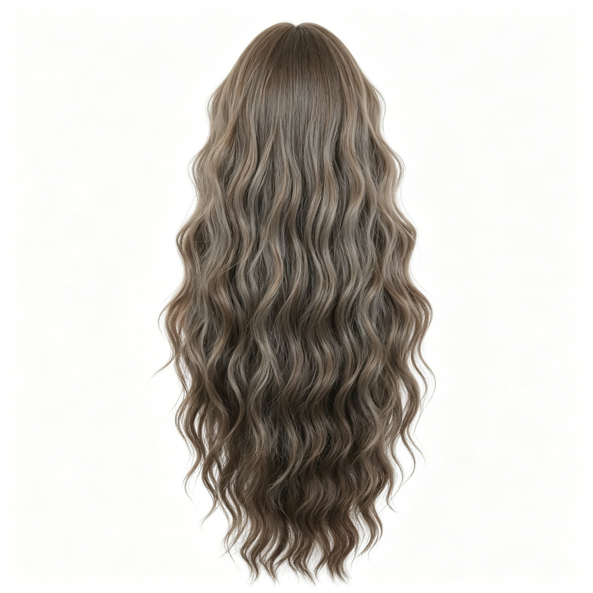 SAKUMETA Long Curly Hair Daily Wig