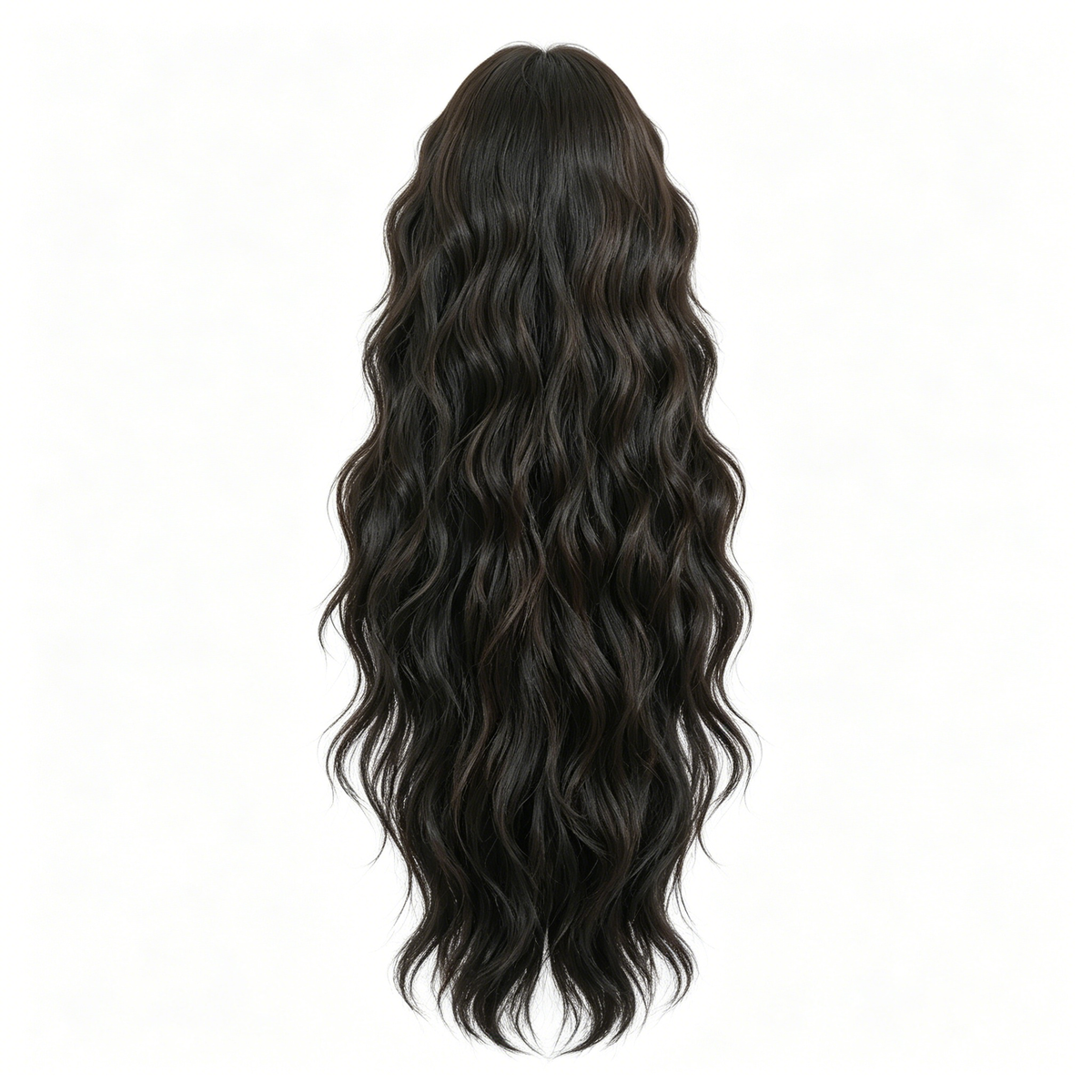 SAKUMETA Long Curly Hair Daily Wig