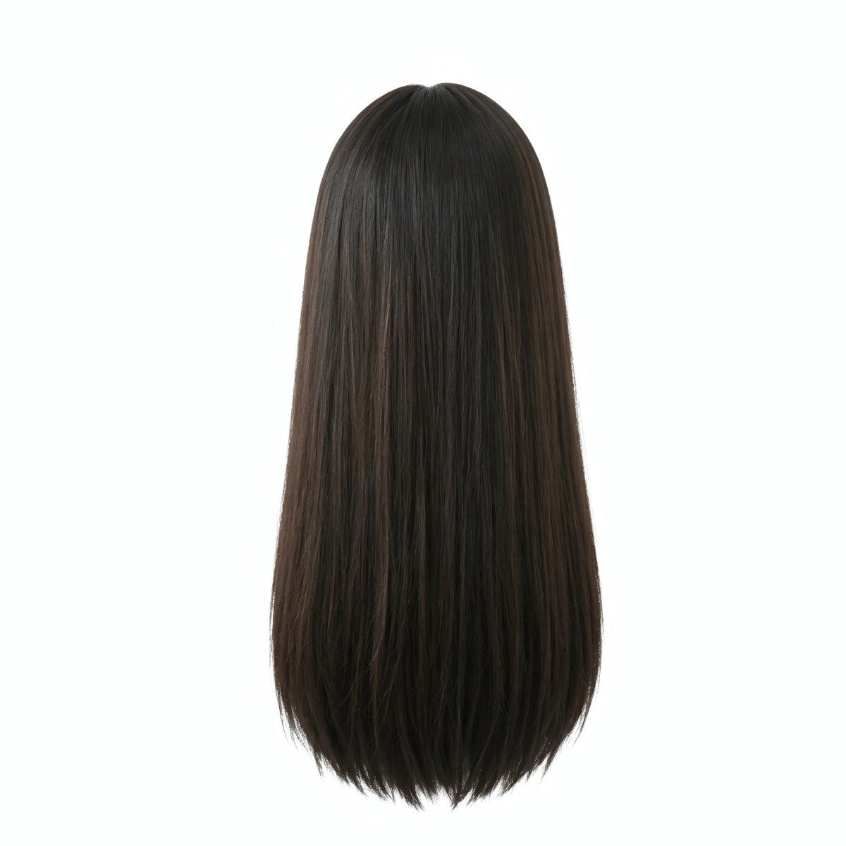 SAKUMETA Long Straight Hair with Wispy Bangs Daily Wig