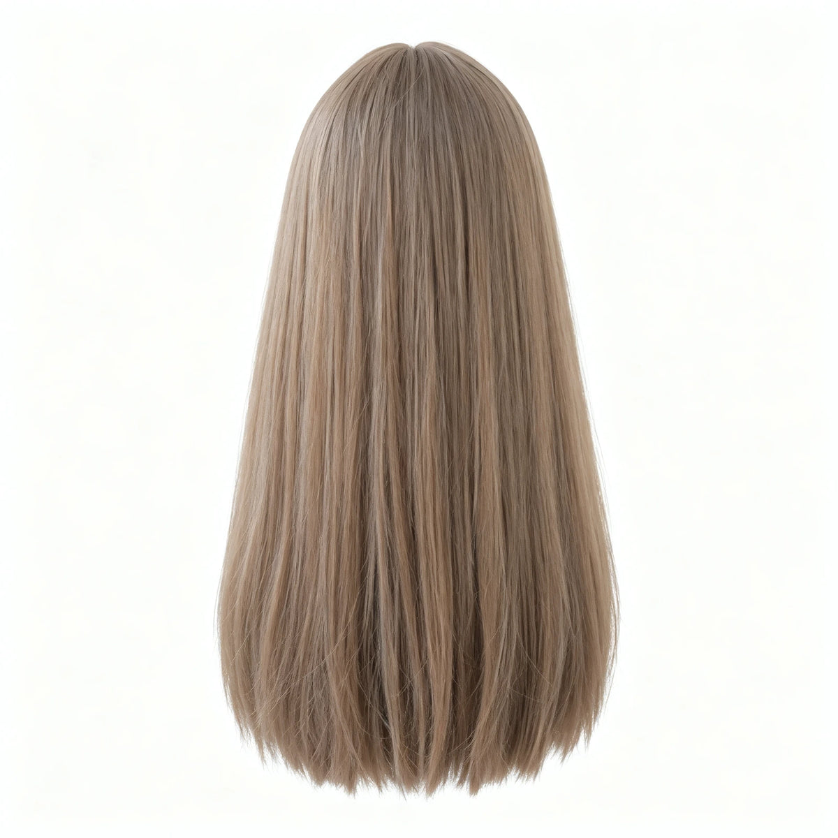 SAKUMETA Long Straight Hair with Wispy Bangs Daily Wig