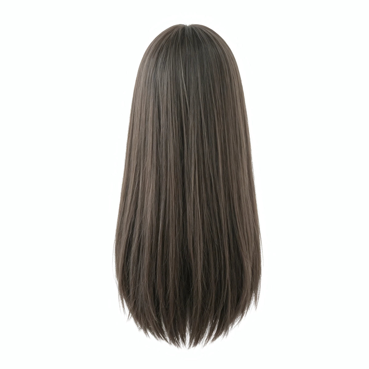 SAKUMETA Long Straight Hair with Wispy Bangs Daily Wig