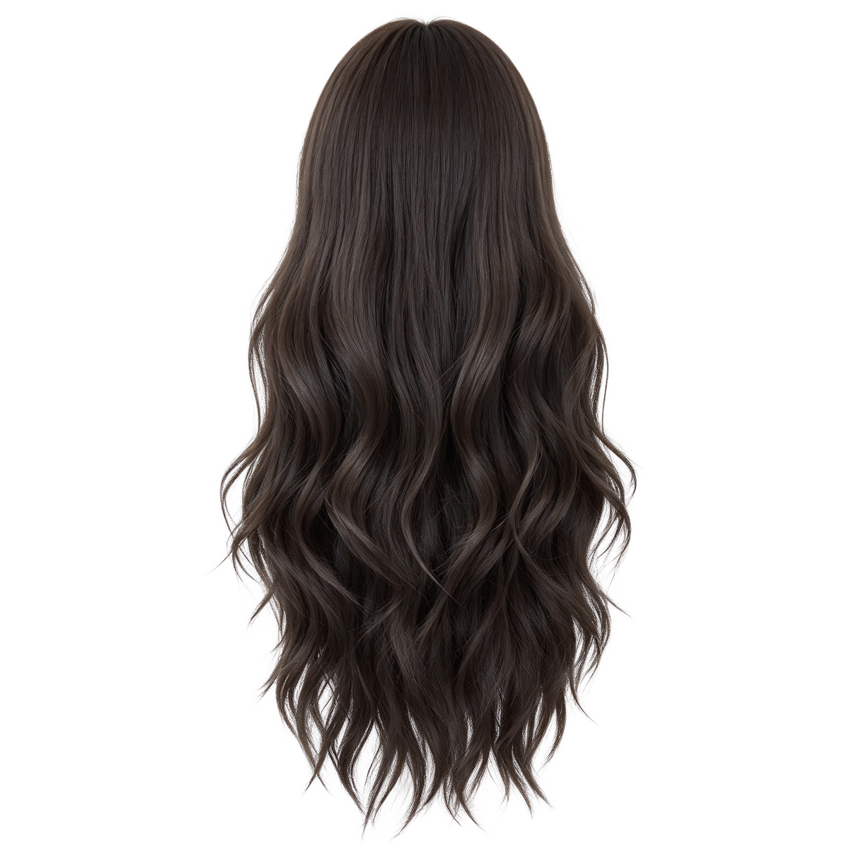 SAKUMETA Long Wavy Hair Daily Wig