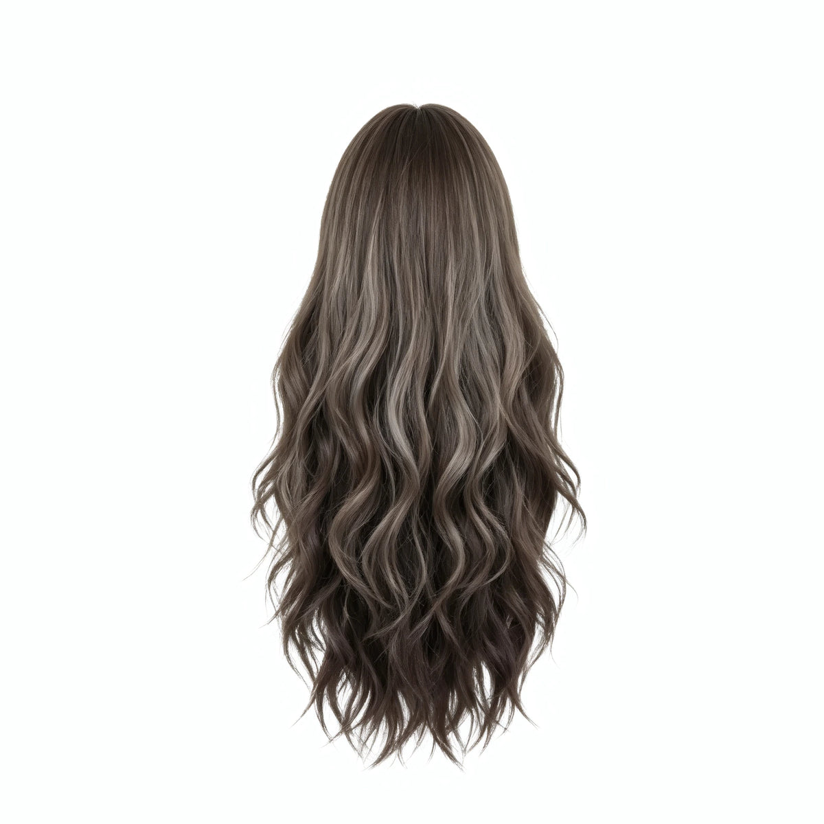 SAKUMETA Long Wavy Hair Daily Wig