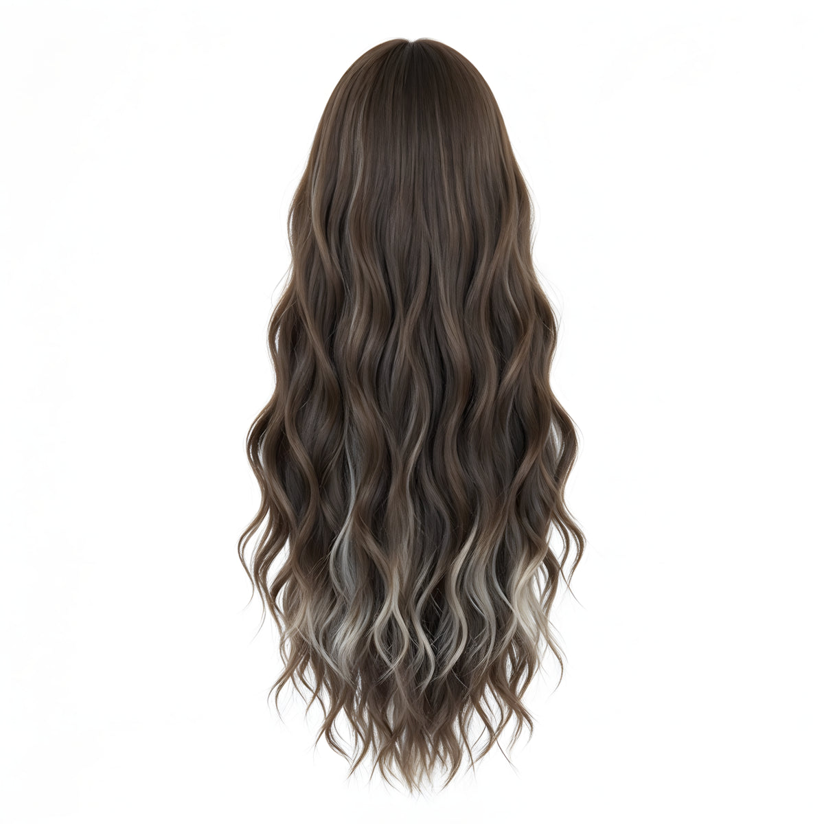 SAKUMETA Lace Front Long Wavy Hair Daily Wig