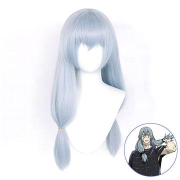 SAKUMETA MAHITO Blue Long Cosplay Wig