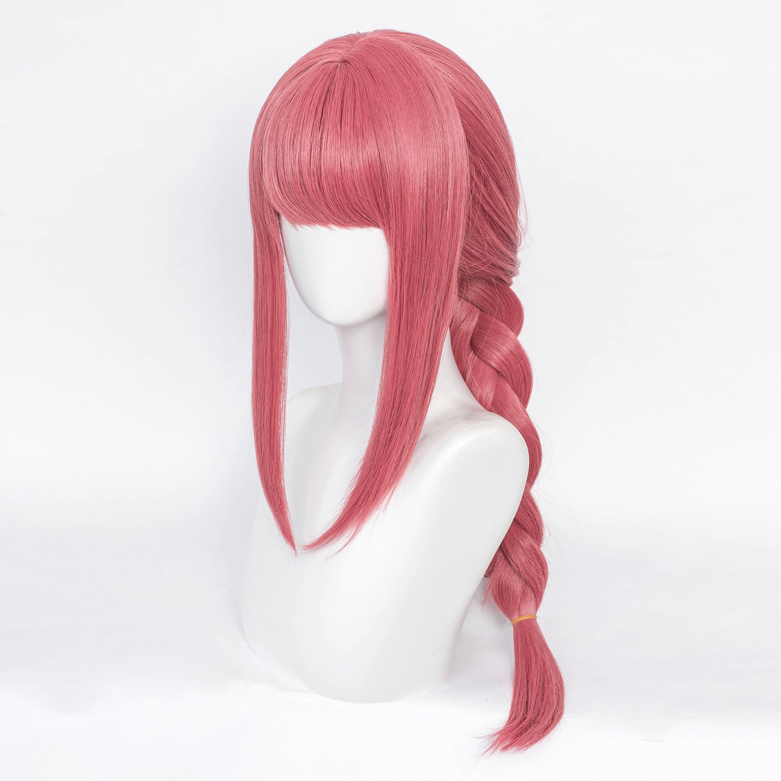 SAKUMETA MAKIMA PINK Cosplay Wigs With  Long Ponytail
