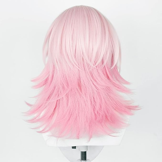 SAKUMETA MARCH 7TH Pink Cosplay Wig