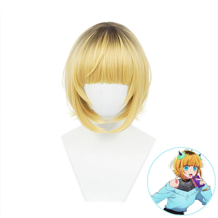 SAKUMETA MEM CYO Blonde Short Cosplay Wig