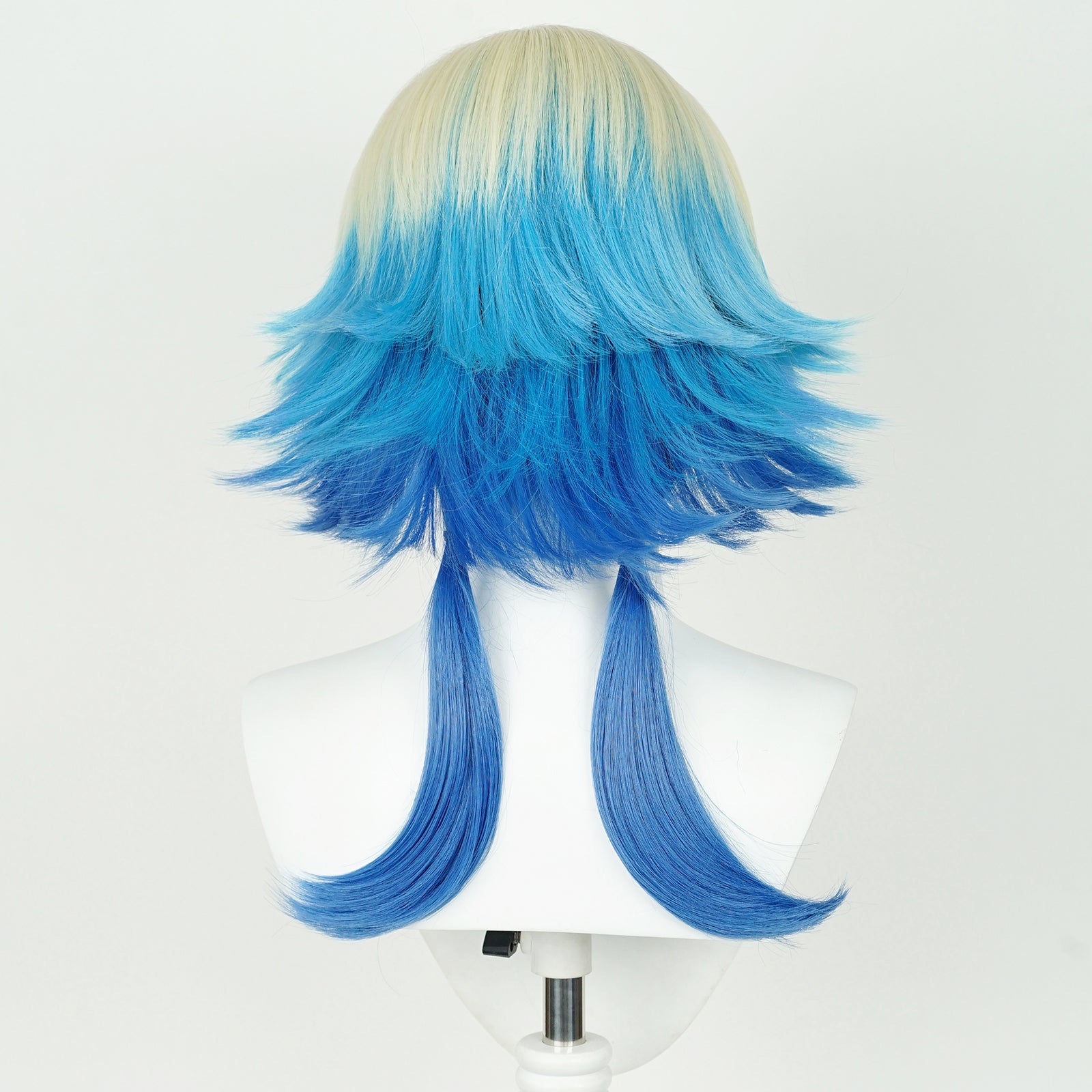 SAKUMETA Michael Kaiser Gold Blue Cosplay Wig with Braids
