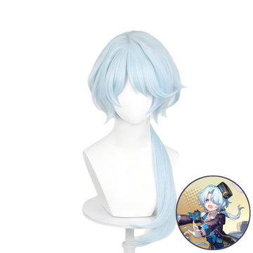 SAKUMETA MIKHAIL CHAR LEGWORK Ice Blue Long Cosplay Wig