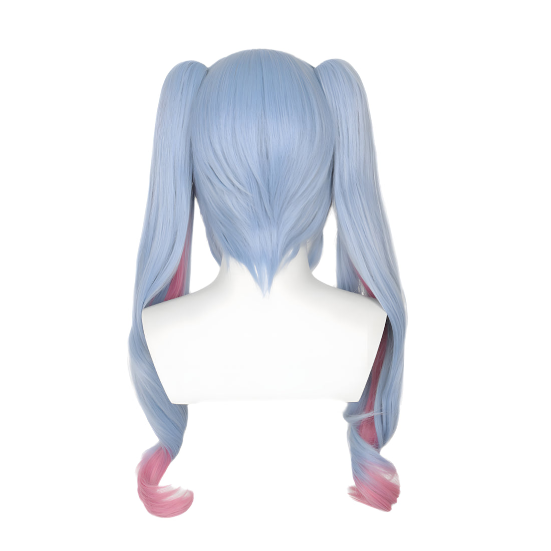 SAKUMETA MIKU Rabbit Hole Blue Pink Cosplay Wig with Twin Tails