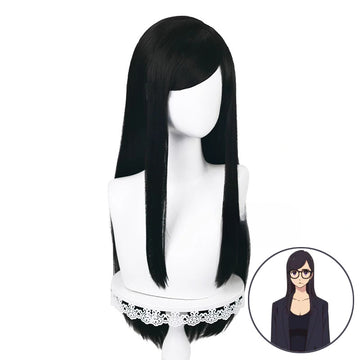 SAKUMETA MINAKATA HIZURU/RYŪNOSUKE NAGUMO Black Long Cosplay Wig