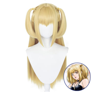 SAKUMETA MISA AMANE Gold Cosplay Wig Ponytails