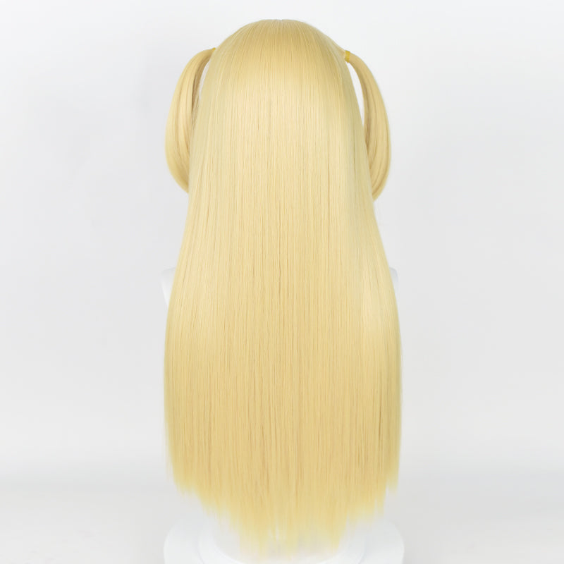 SAKUMETA MISA AMANE Gold Cosplay Wig Ponytails