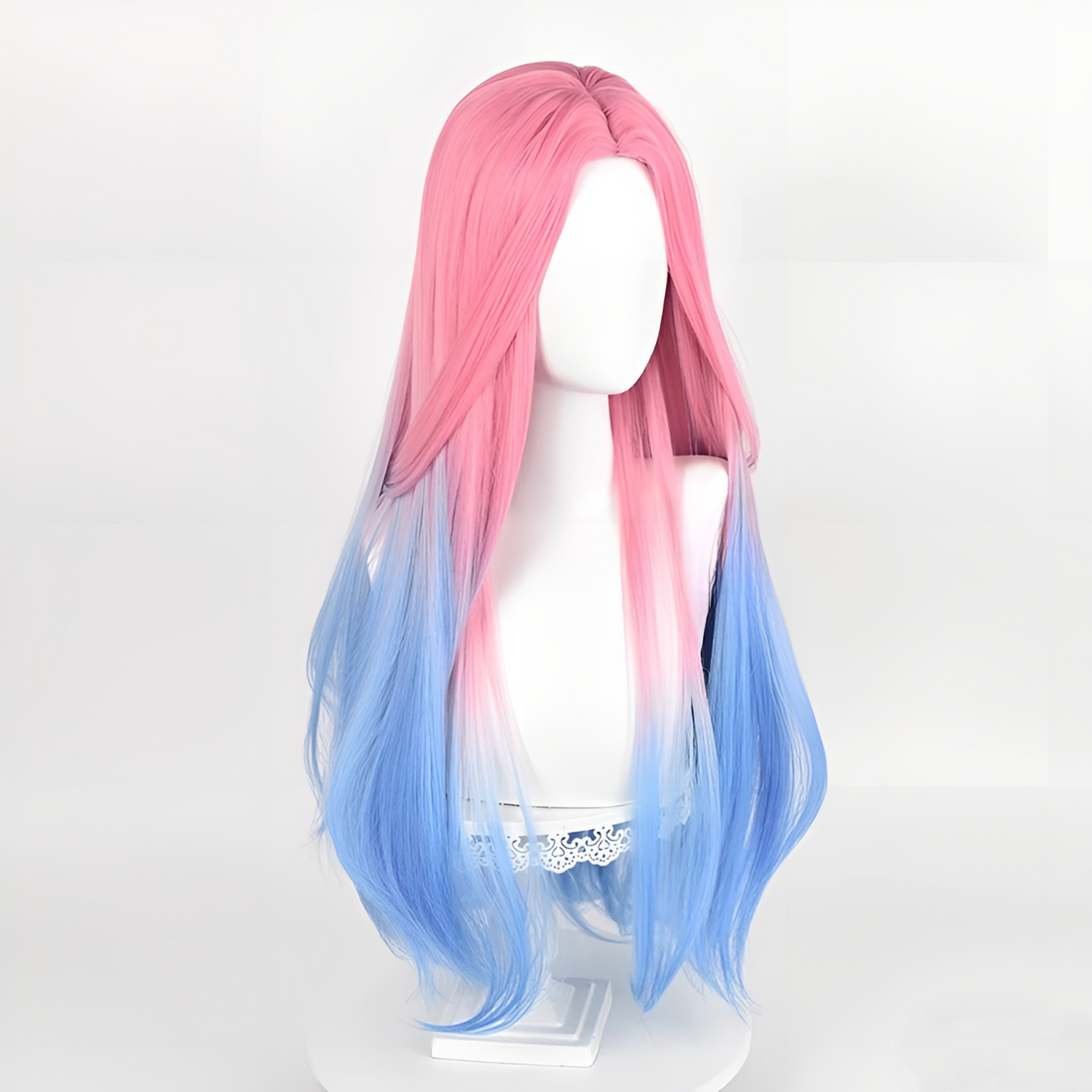 SAKUMETA MIZI Long Blue to Pink Ombre Cosplay Wig