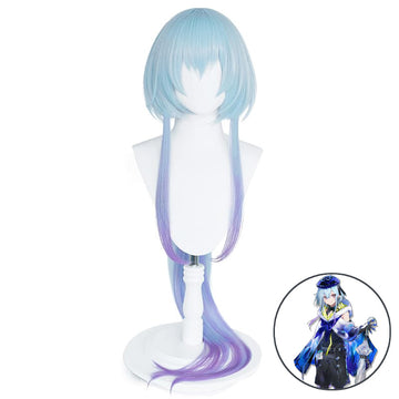 SAKUMETA MIZUKI Aqua Blue and Light Purple Gradient Long Cosplay Wig