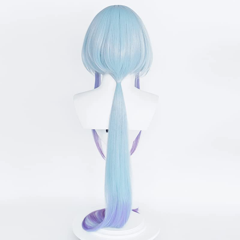 SAKUMETA MIZUKI Aqua Blue and Light Purple Gradient Long Cosplay Wig