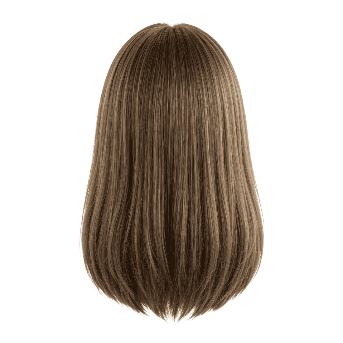 SAKUMETA Medium-Length Straight Hair Daily Wig