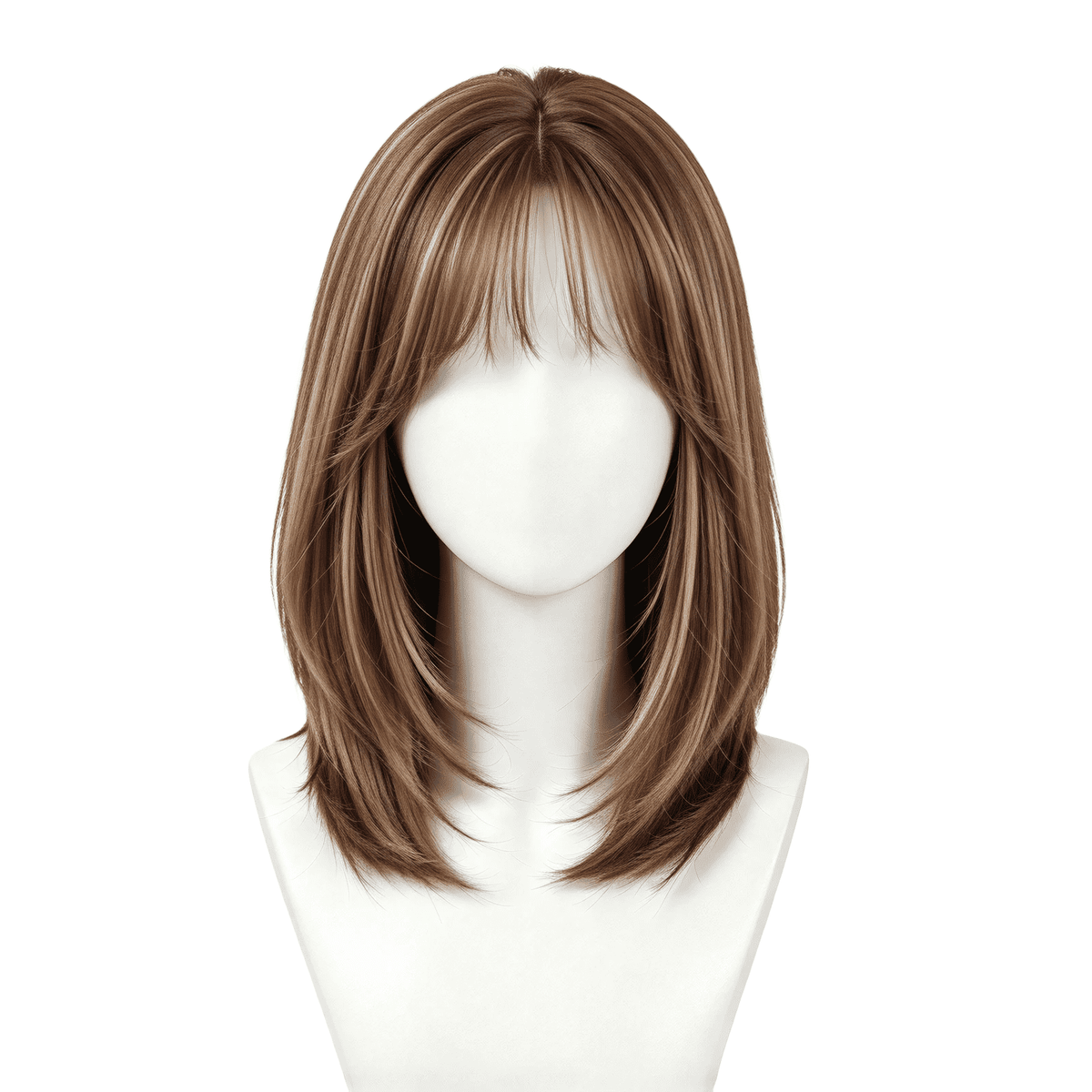 SAKUMETA Medium-Length Straight Hair Daily Wig