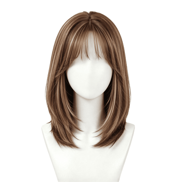 SAKUMETA Medium-Length Straight Hair Daily Wig