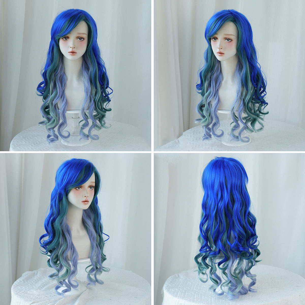 SAKUMETA Mermaid Long Body Wave Cosplay Wig for The Little Mermaid