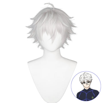 SAKUMETA NaGi SeishIro White Cosplay Wig