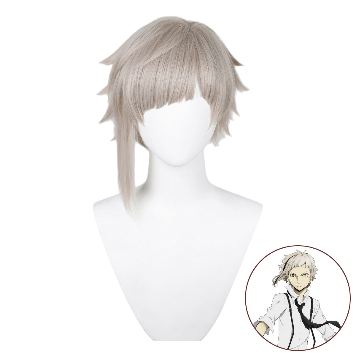 SAKUMETA NAKAJIMA ATSUSHI Gray Cosplay Wig