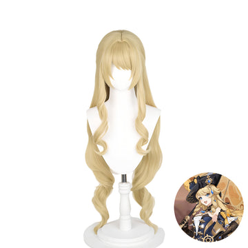 SAKUMETA NAVIA Gold Cosplay Wig with Bangs