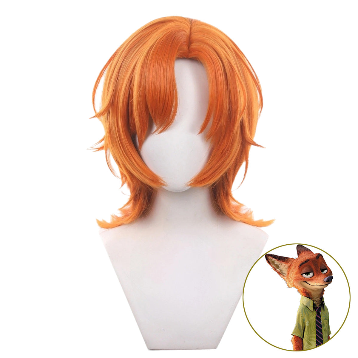 SAKUMETA NICK WILDE Orange Cosplay Wig