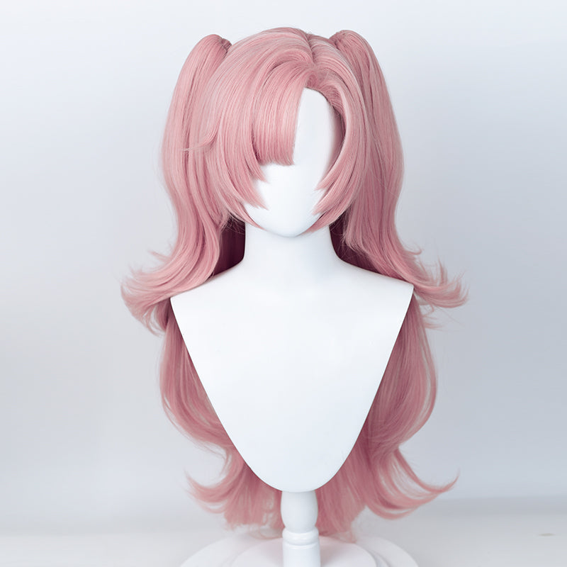 SAKUMETA NICOLE DEMARA Pink Cosplay Wig With twin ponytails