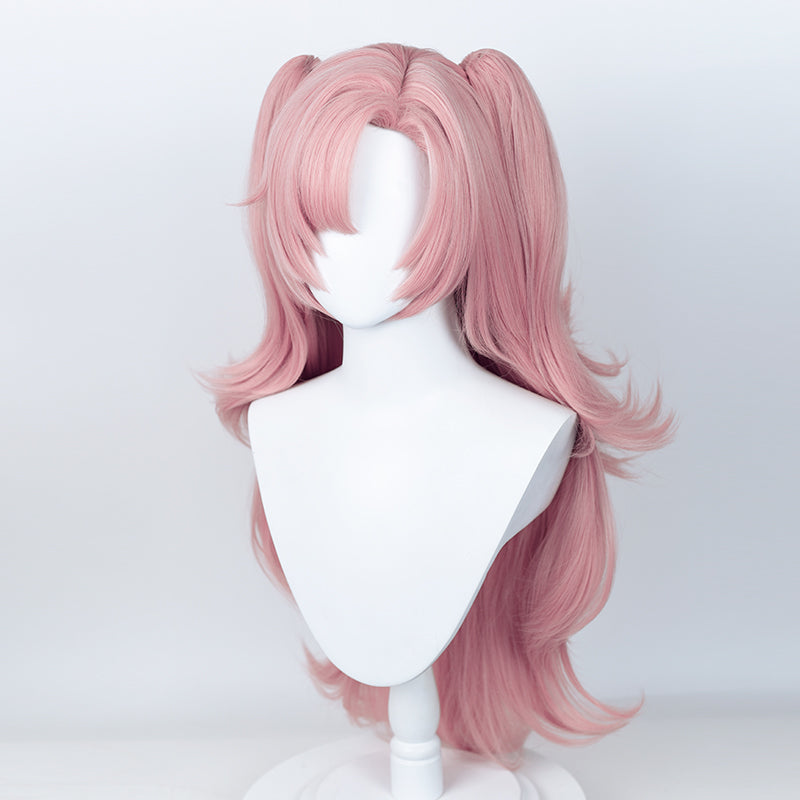 SAKUMETA NICOLE DEMARA Pink Cosplay Wig With twin ponytails