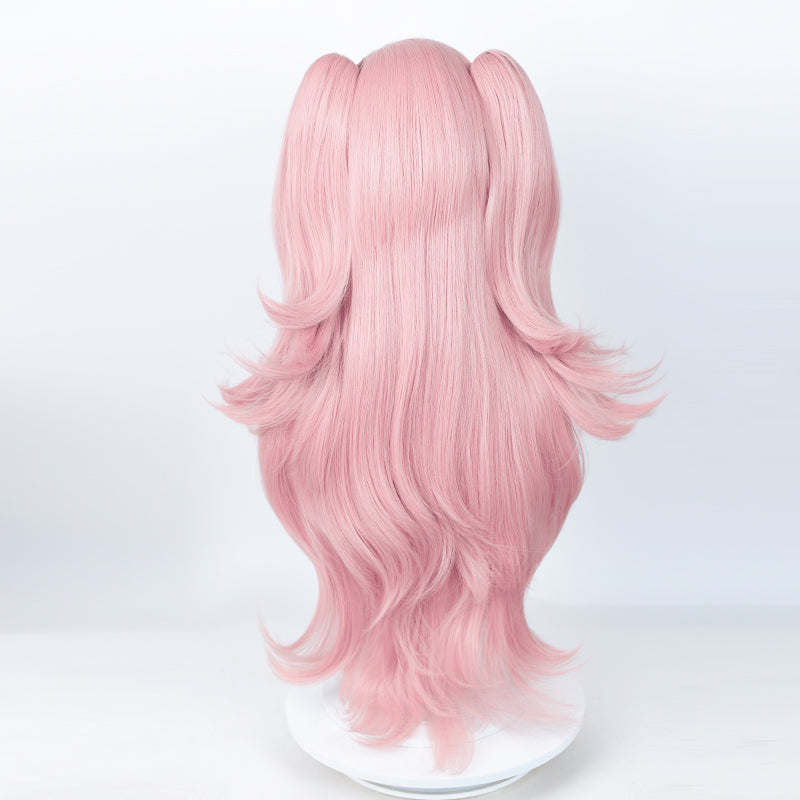 SAKUMETA NICOLE DEMARA Pink Cosplay Wig With twin ponytails