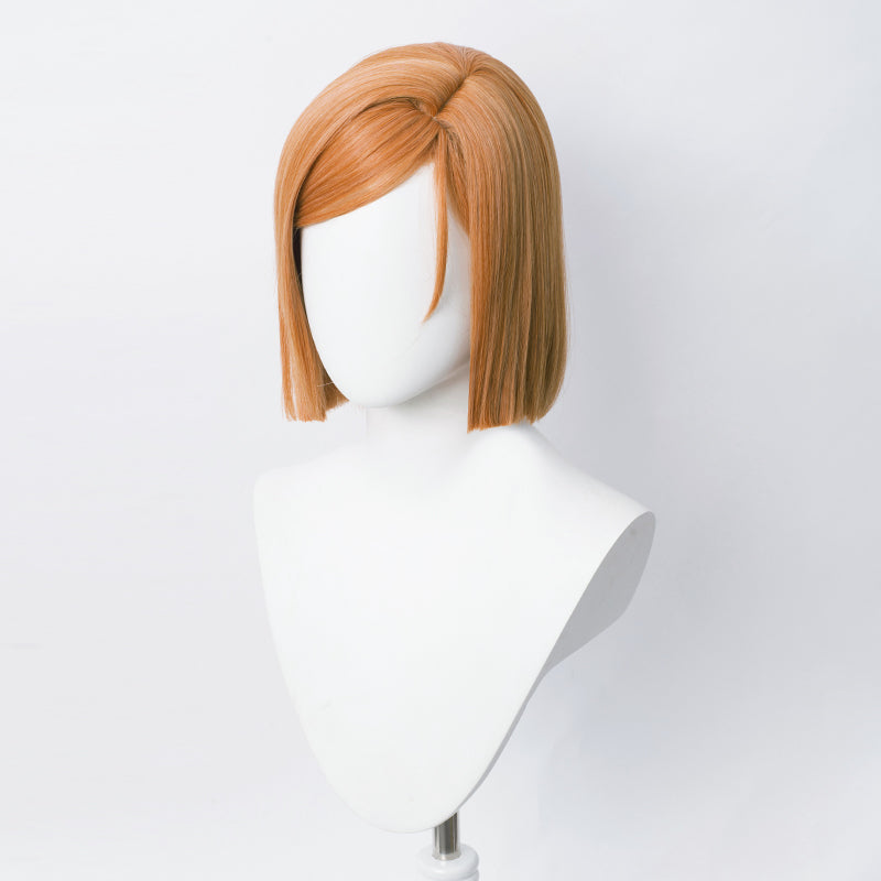 SAKUMETA NOBARA KUGISAKI Orange Brown Cosplay Wig