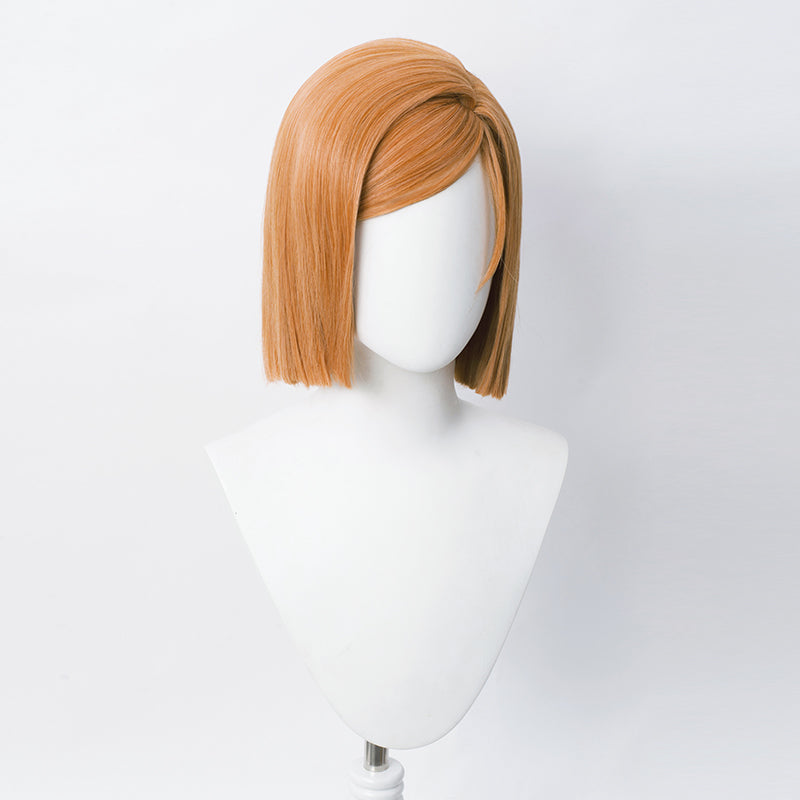 SAKUMETA NOBARA KUGISAKI Orange Brown Cosplay Wig