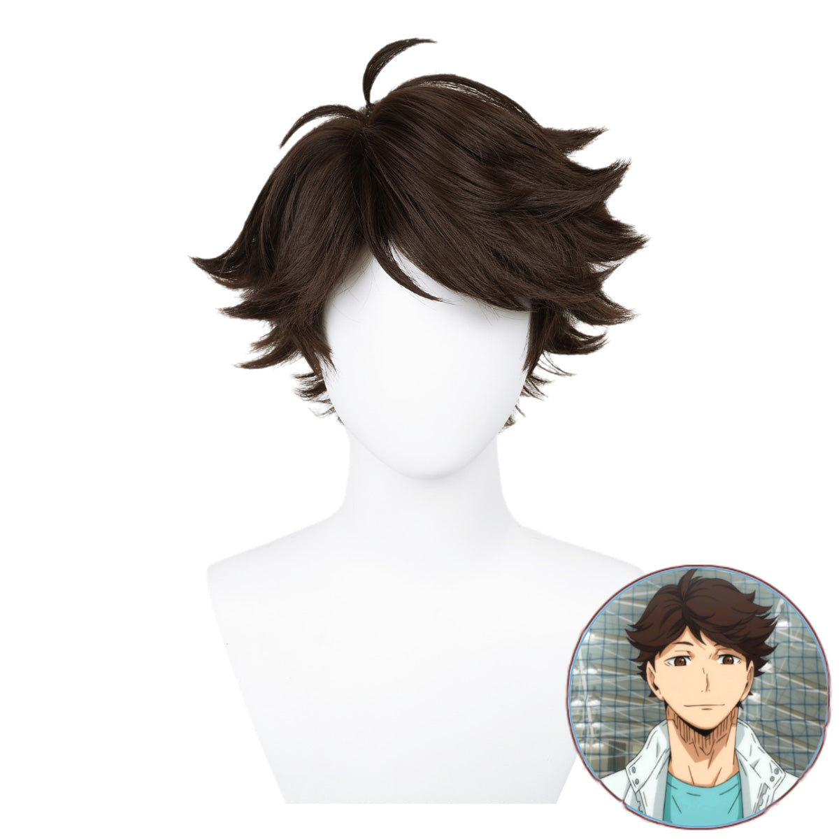 SAKUMETA OIKAWA TOORU Brown Cosplay Wig