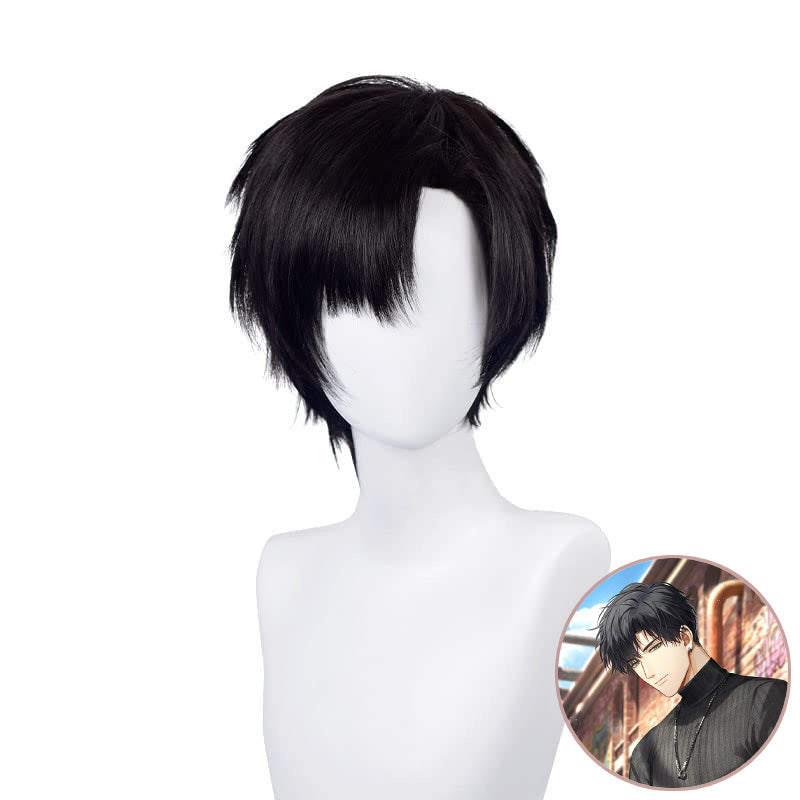 SAKUMETA OSBORN Black Short Cosplay Wig