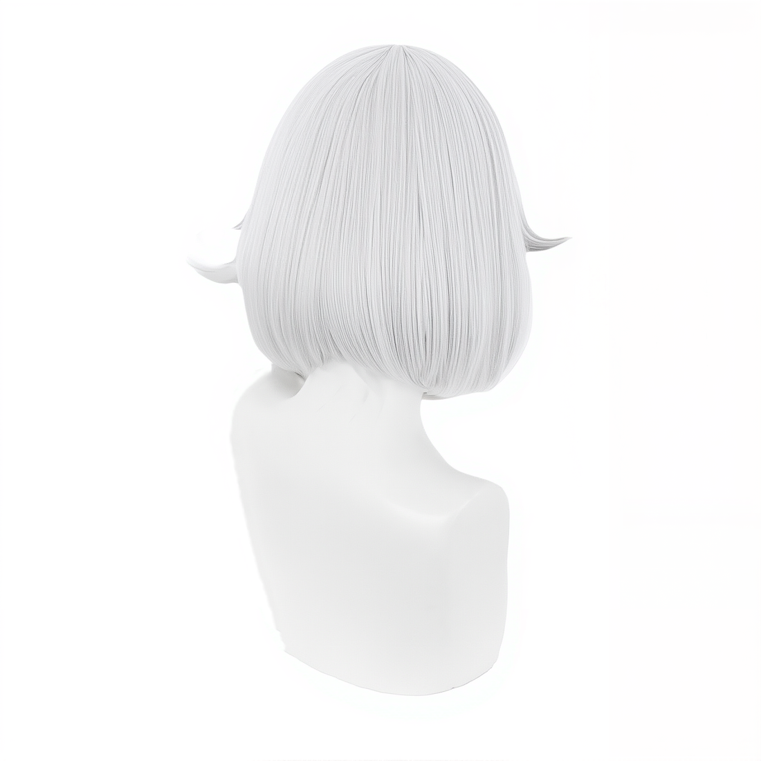 SAKUMETA PAIMON Silver Short Cosplay Wig with Bangs
