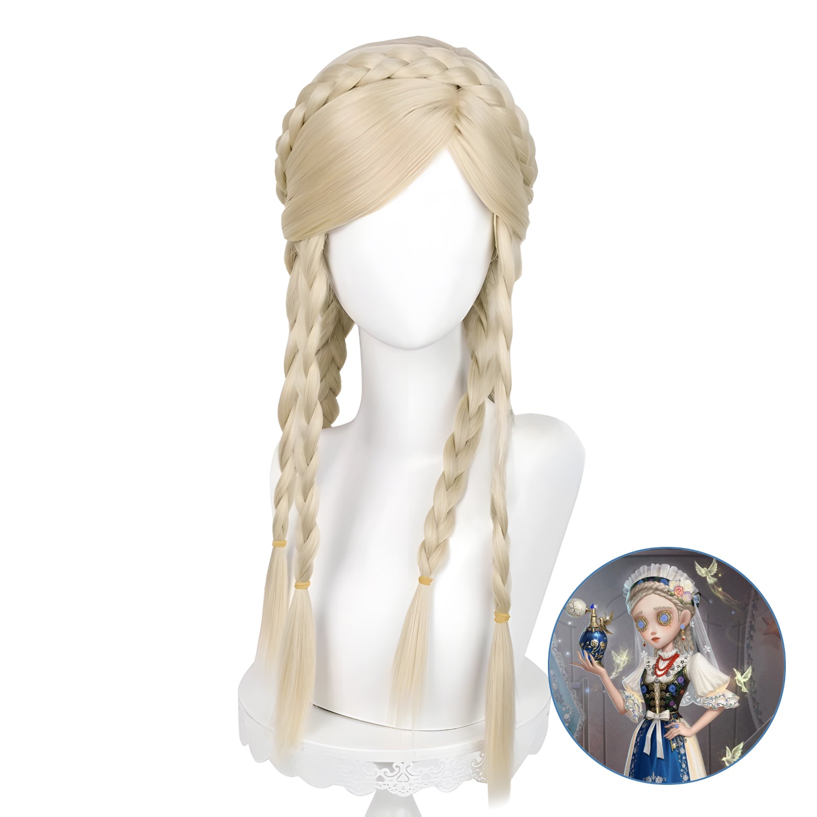 SAKUMETA PERFUMER/VERA NAIR/JUDITH THE DOVE gold long cosplay wig