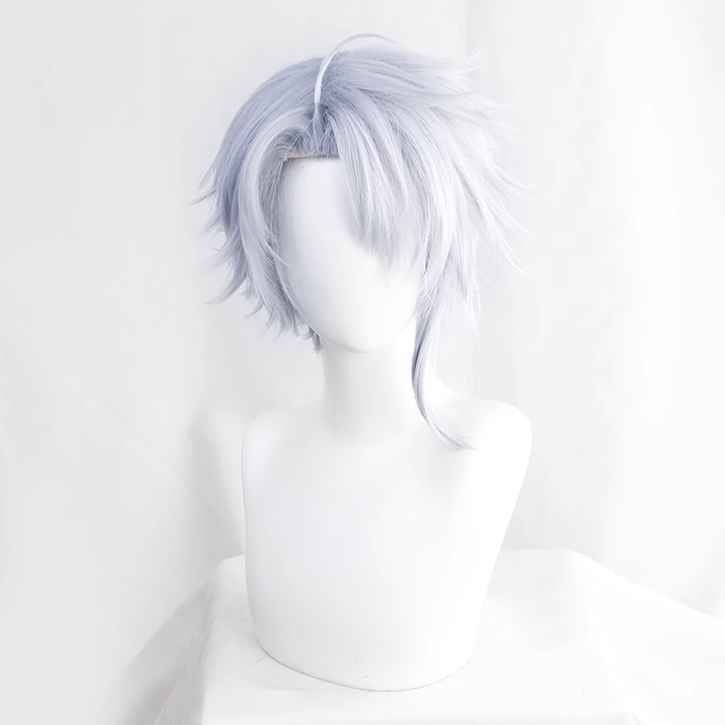 SAKUMETA PHAINON Silver Short Cosplay Wig