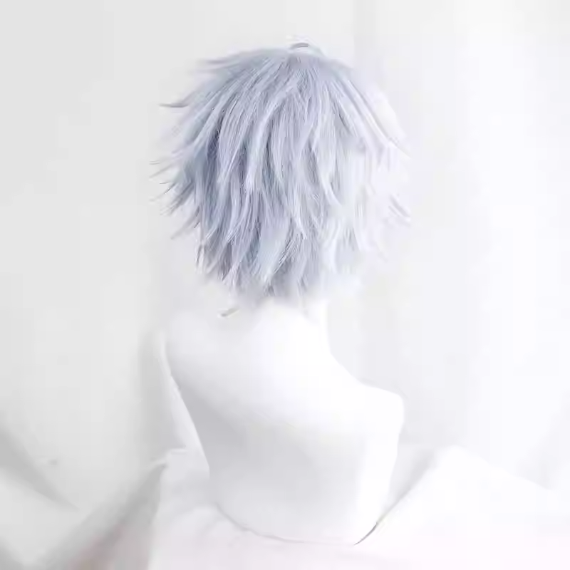 SAKUMETA PHAINON Silver Short Cosplay Wig
