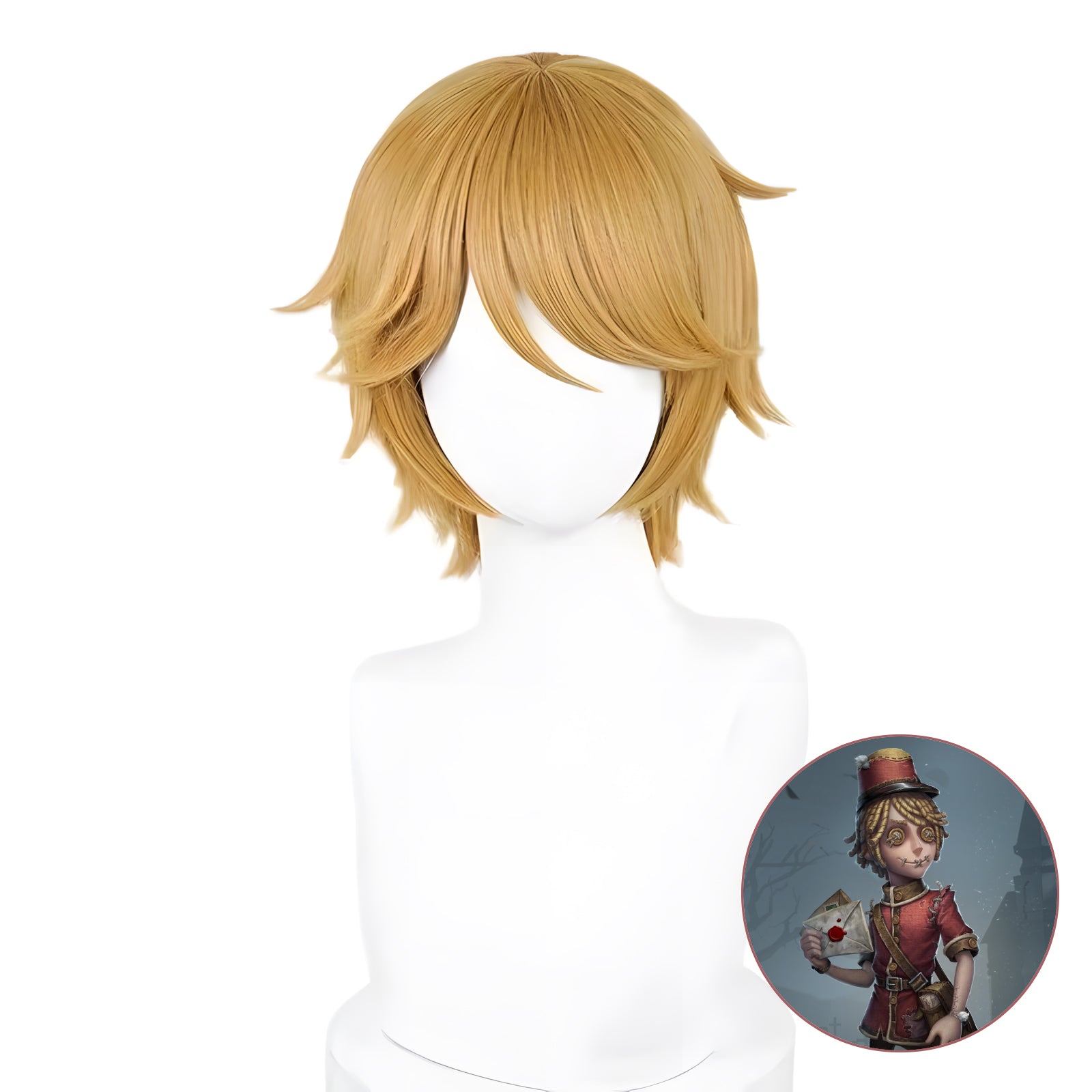 SAKUMETA POSTMAN/VICTOR GRANTZ golden short cosplay wig