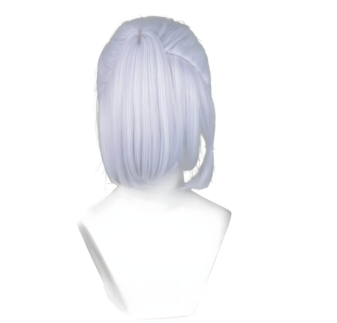 SAKUMETA PRISONER/LUCA BALSA/WINTER CICADA Silver White Cosplay Wig