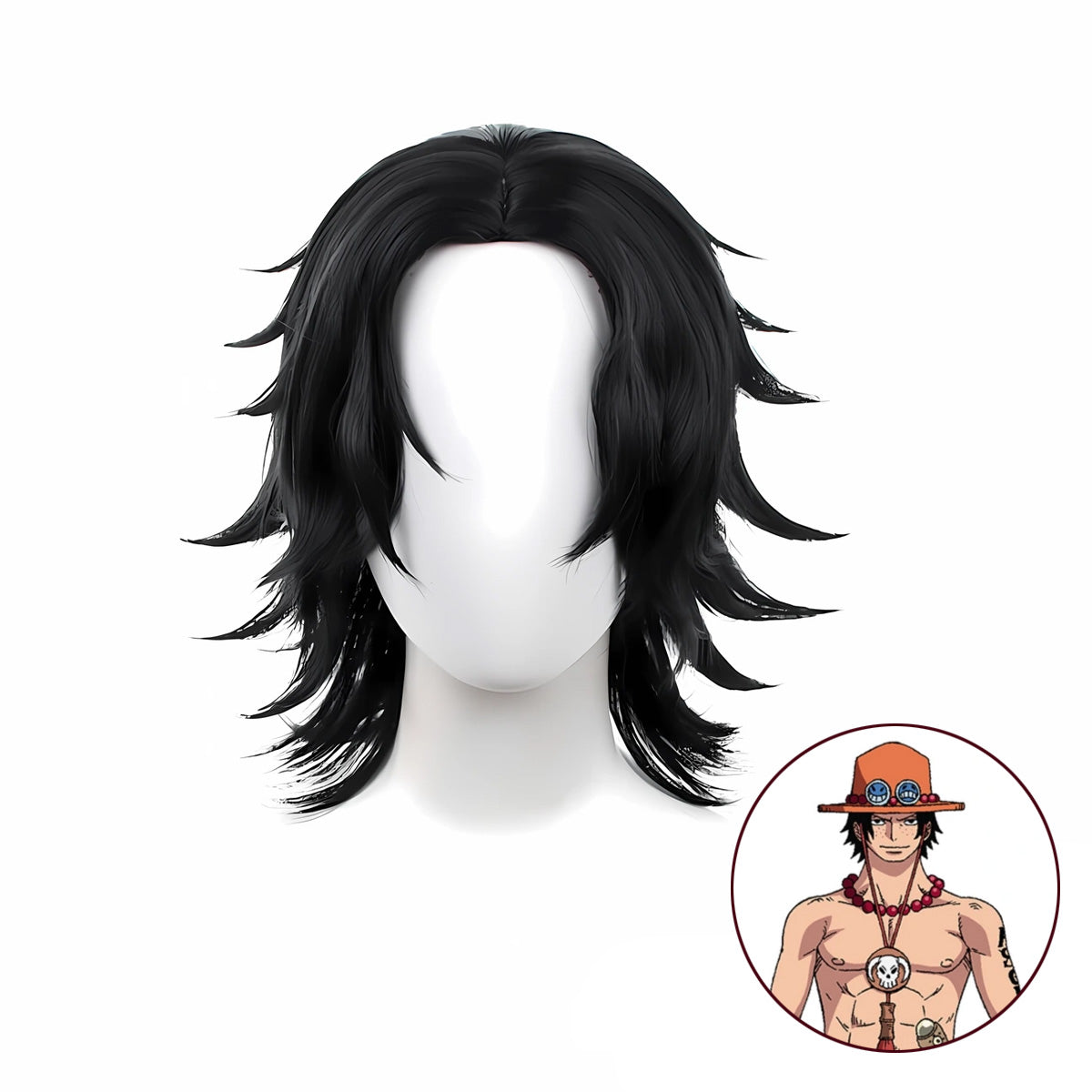 SAKUMETA Portgas D. Ace Cosplay Wig
