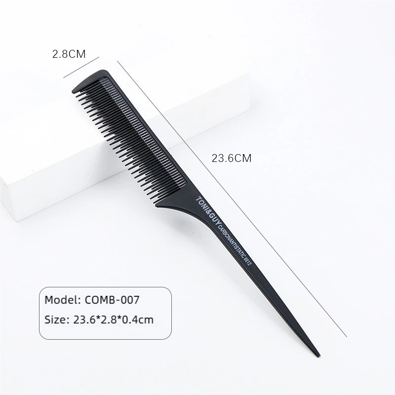 Professional Staggered Teeth Carbon Fiber Styling Comb