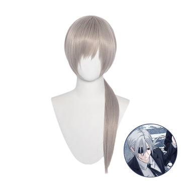 SAKUMETA QUANXI SILVER Cosplay Wigs With Long Ponytail