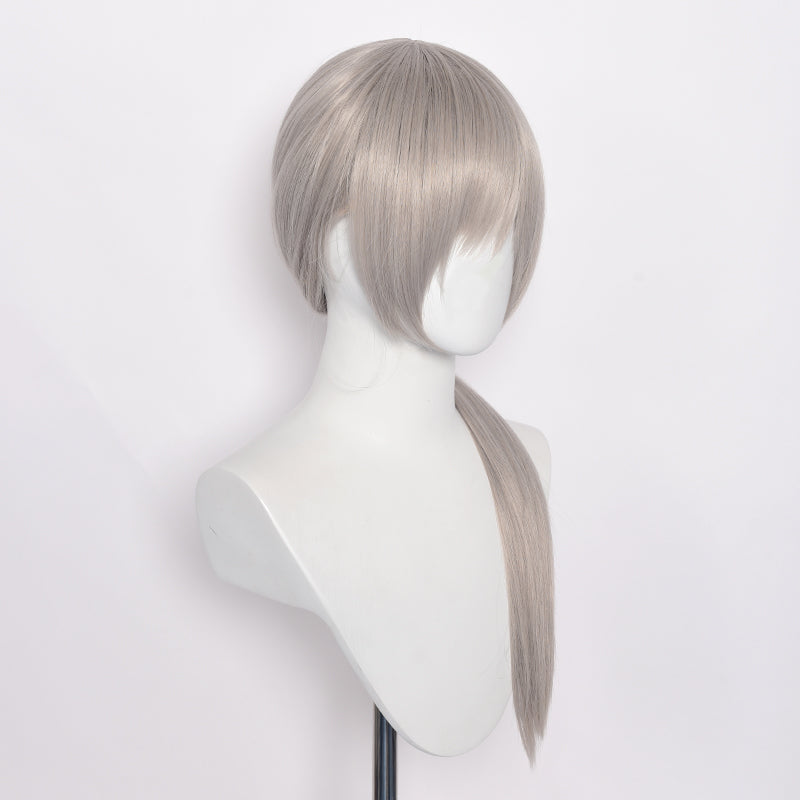 SAKUMETA QUANXI SILVER Cosplay Wigs With Long Ponytail