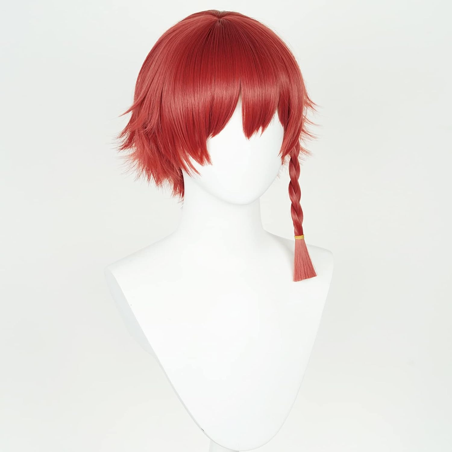 SAKUMETA RANZE KURONA Red Short Cosplay Wig