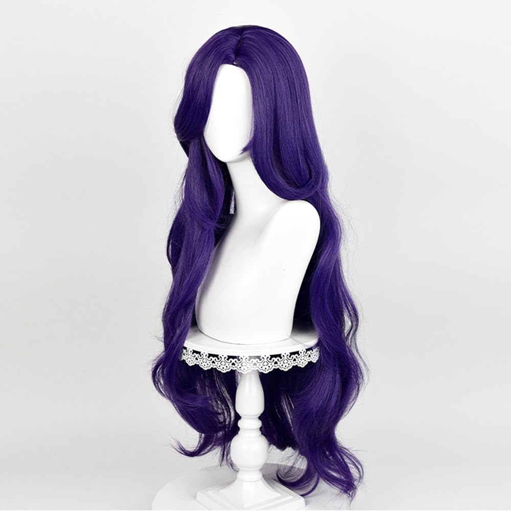 SAKUMETA RARITY Purple Long Cosplay Wig with Bangs