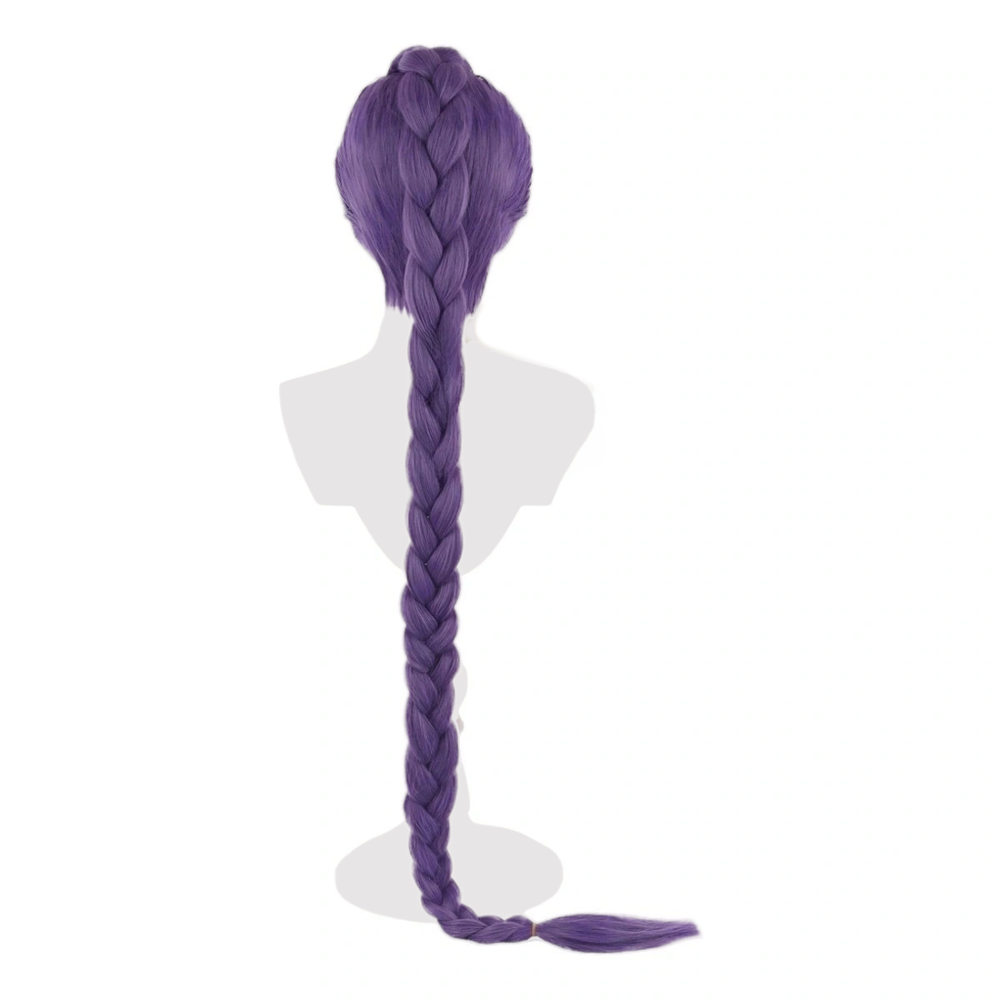 SAKUMETA RUMI Purple Long Cosplay Wig with Ponytail