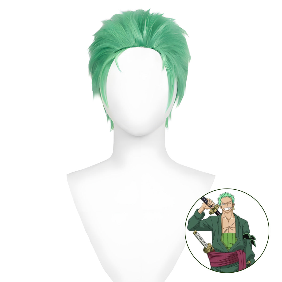 SAKUMETA Roronoa Zoro Cosplay Wig